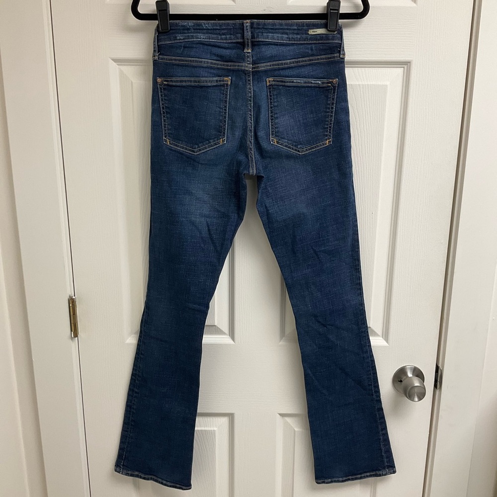 Pilcro and the Letterpress Women's Size 27 Tall Dark Wash Semi Bootcut Jeans - Picture 2 of 12